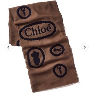 Chloe baroque print scarf/stole